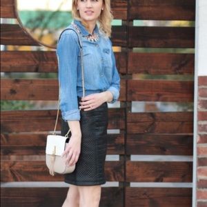 BDG chambray button down shirt xsmall